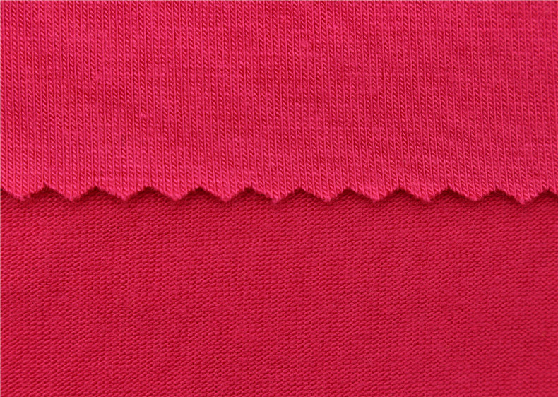 Rayon Cotton Polyester Blend Fabric , Jersey Knit Fabric 110 260 Gsm