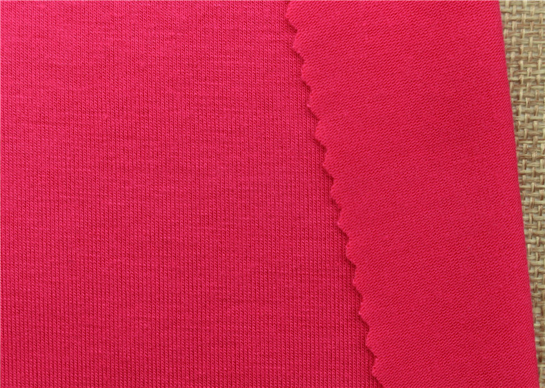 Rayon Cotton Polyester Blend Fabric , Jersey Knit Fabric 110 260 Gsm