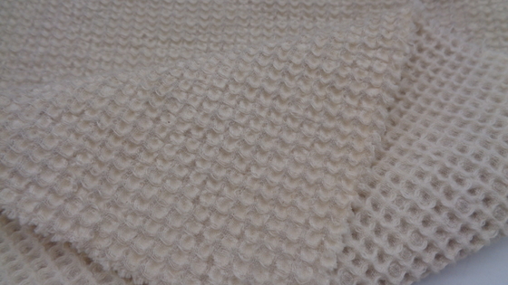 30% Linen 70% Cotton Fabric Waffle Pattern 311Gsm 150Cm Fashion