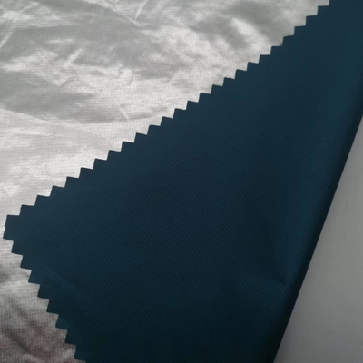 Silver Coated 100 Nylon Wind Breaker Fabric 70 Gsm Waterproof Windproof
