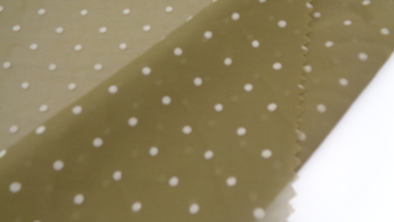 100% Polyester Cut Flower Dot Plush Chiffon Clothing Fabric 62G 75DX75D