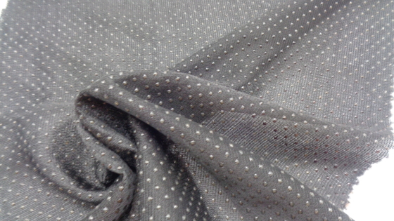 Breathable 100% Polyester Plain Dot Bonded Garment Fabric 30dx30d