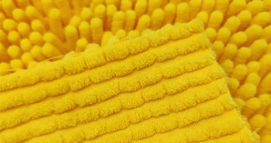 1 Cm Cleaning Dyed Twist Pile Chenille Microfiber Fabric 100% Polyester