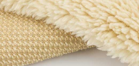 One Side Knitted Velvet Imitation Lamb Wool Fabric 150Cm 100% Polyester 180G