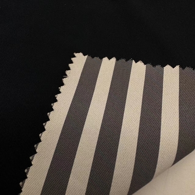 100% Polyester Fabric 170gsm Stripe Pattern Yarn Dyed Fabric For Men'S Suit