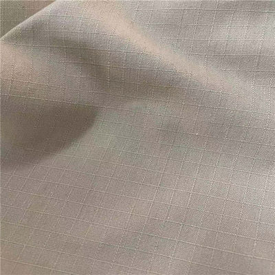 Uniform 60 Cotton 40 Polyester Fabric Ripstop 20SX16S 0.5CMX0.5CM 220gsm 150cm PU Coated fabric