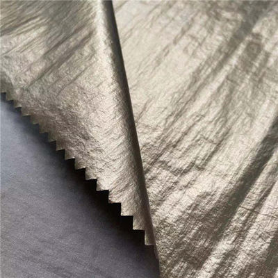 Heavy Duty Ripstop Winter Jacket Fabric 90GSM 70D 70D 210T Pearly Coated