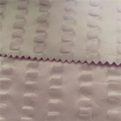 Seersucker Polyester Microfiber Fabrics 75DX150D 140 Gsm 150CM Anti Bacteria