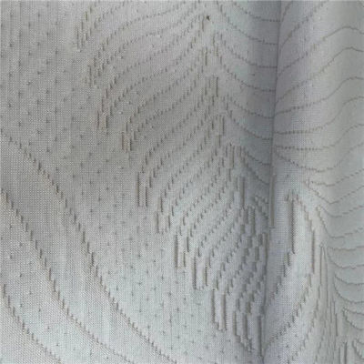 55 Polyester 45 Spun Poly Patterned Seersucker Fabric 300DX12S 280Gsm 230CM Breathable Water Resistant Fabric