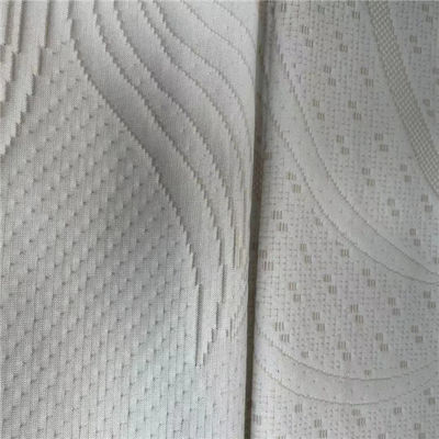 55 Polyester 45 Spun Poly Patterned Seersucker Fabric 300DX12S 280Gsm 230CM Breathable Water Resistant Fabric