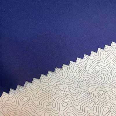 100% Polyester Plain Winter Breaker Fabric With Breathable Film Backing 75D*150D 150gsm 150cm Waterproof