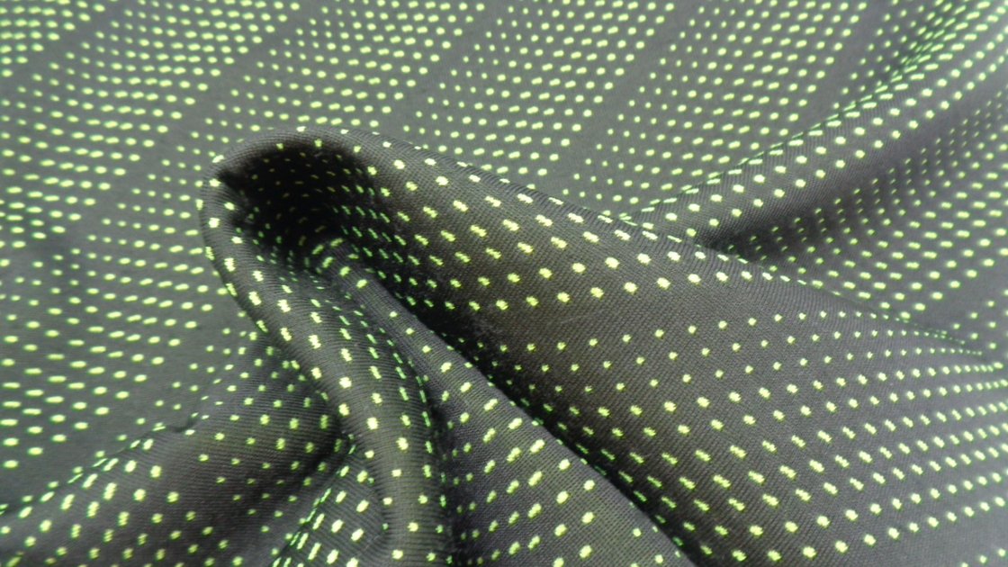 Stretch Polyester Bird Eyes Mesh Knitted Bonded Garment Fabric 260G Windproof