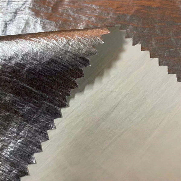 100% Nylon Gold Foiled Winter Breaker Fabric 40D*40D 75gsm 150cm Waterproof