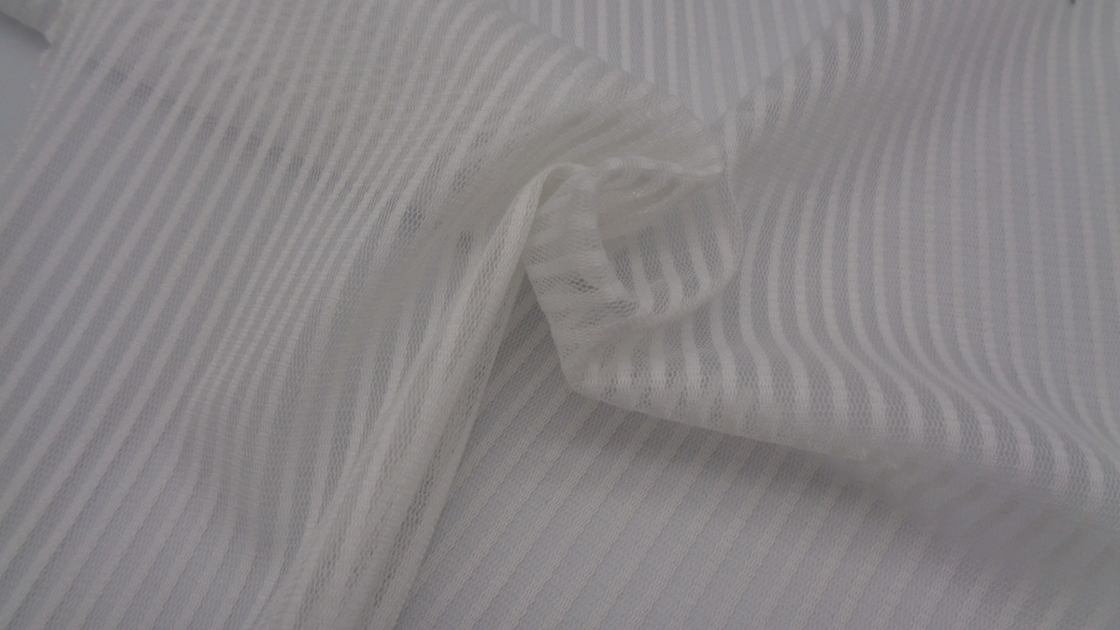 Organza Sports Mesh Breathable Polyester Fabric 300Dx300D 80 Gsm